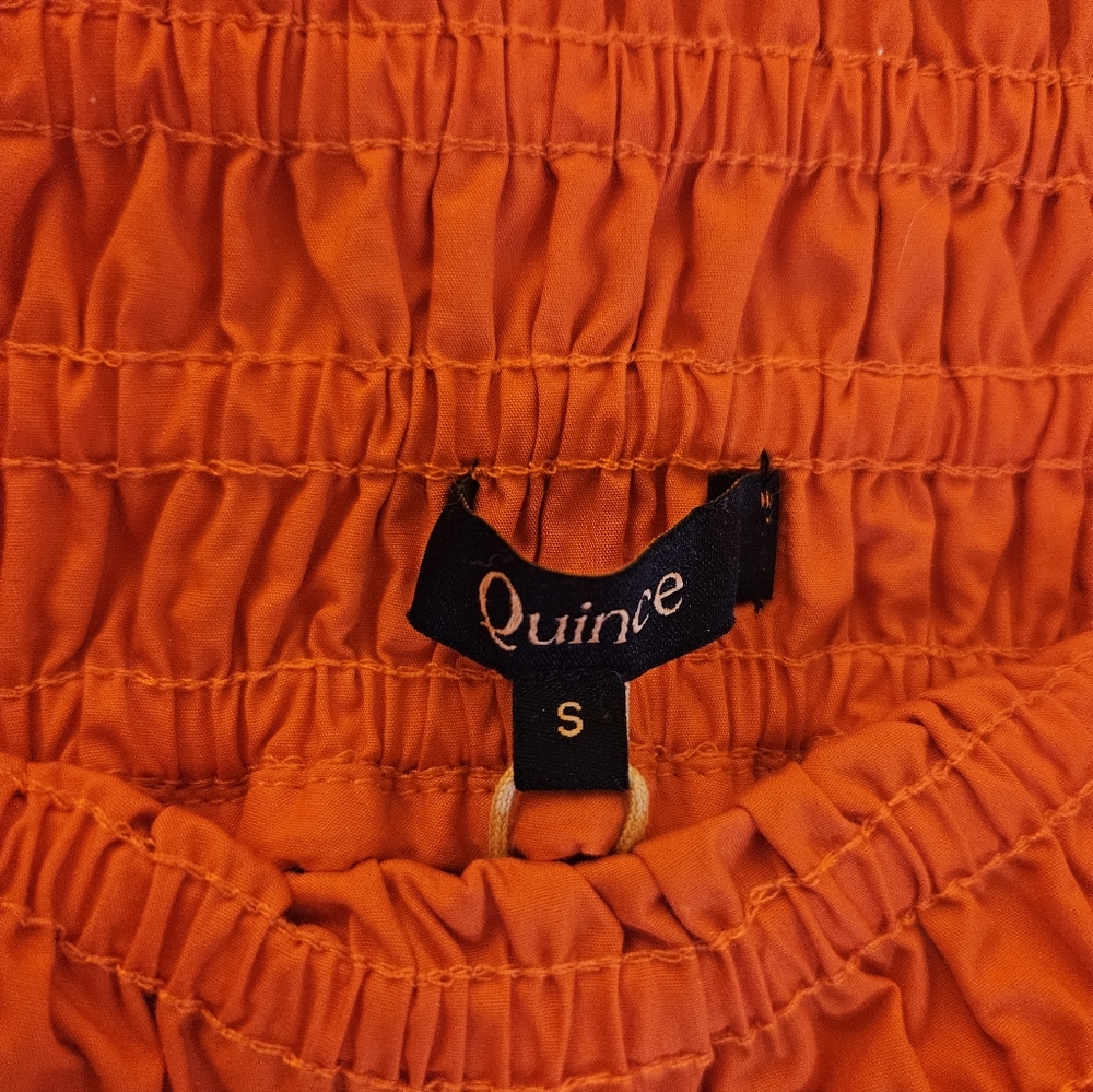 Quince Vibrant Orange Maxi Skirt - Picture 3 of 3
